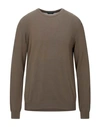 Zanone Sweaters In Military Green