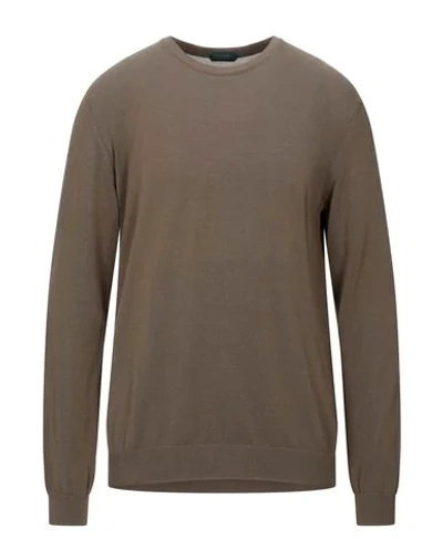 Zanone Sweaters In Military Green