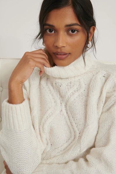 Trendyol Knit Turtleneck Sweater - Offwhite In Ecru