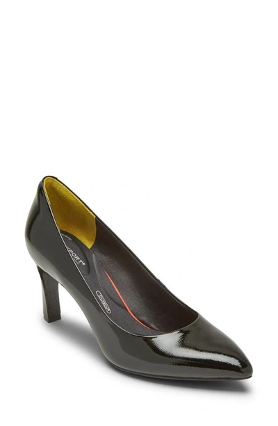 Rockport Sheehan Patent Leather Pump In Black Patent Leather