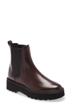 Tod's Platform Chelsea Boot In Red