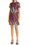 La Doublej Swing Big Blooms-print Dress In Big Blooms Viola