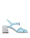 Dolce & Gabbana Sandals In Sky Blue