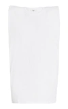 The Frankie Shop Women's Eva Padded-shoulder Cotton Muscle T-shirt In White