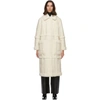 Stand Studio Off-white Faux-leather & Faux-shearling Patrice Long Coat In Ivory