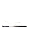 The Row Constance Flat Sandals In White