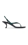 The Row Constance Sandals In Dark Green