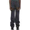 TELFAR TELFAR BLACK THIGH HOLE JEANS