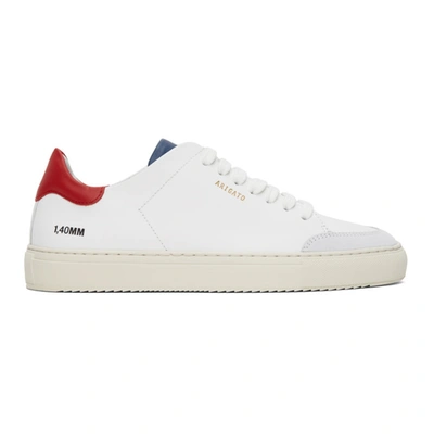 Axel Arigato White Triple Clean 90 Sneakers In White,blue,red