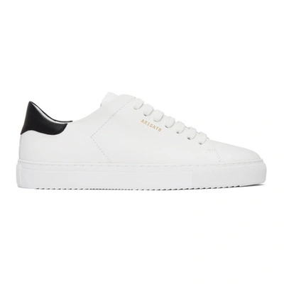 Axel Arigato White And Green Clean 90 Leather Trainers