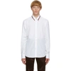 PAUL SMITH PAUL SMITH WHITE ARTIST STRIPE COLLAR SHIRT