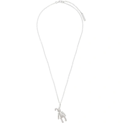 Ambush Silver Bunny Charm Necklace