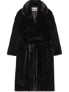 Apparis Scarlet Faux-fur Coat In Black