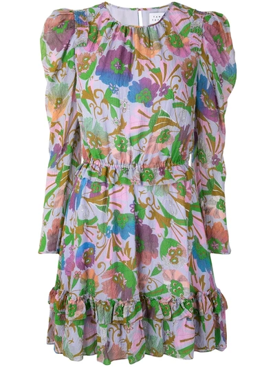 Tanya Taylor Floral Print Dress In Multicolour