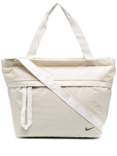 Nike Swoosh Puffer Tote Bag In Neutrals