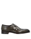 Santoni Loafers In Green