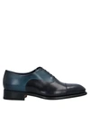 Santoni Laced Shoes In Dark Blue