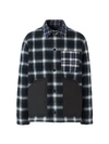Burberry Hexham Quilted Plaid Jacket In Black