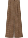 GUCCI HOUNDSTOOTH WIDE-LEG TROUSERS