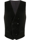 DOLCE & GABBANA CORDUROY DOUBLE-BREASTED WAISTCOAT