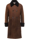 PRADA DOUBLE-BREASTED SHEEPSKIN COAT