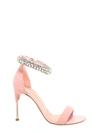 ALEXANDER MCQUEEN ALEXANDER MCQUEEN EMBELLISHED CRYSTAL STRAP SANDALS