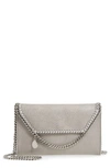 Stella Mccartney Falabella Mini Crossbody Bag In Light Grey