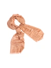 ELISABETTA FRANCHI JACQUARD SCARF IN ROSE GOLD