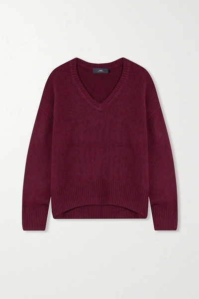 Arch4 Battersea Cashmere Jumper In Burgundy