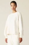 Ganni Long Sleeved Software Isoli Sweatshirt In Egret