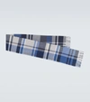 LORO PIANA LARGE ROYAL COLLEGE CHECKED SCARF,P00497119