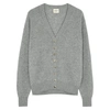 KHAITE AMELIA GREY CASHMERE CARDIGAN,3922417