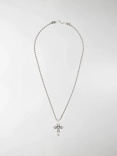 Emanuele Bicocchi Cross Pendant Necklace In Silver