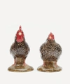 Quail Maran Hen And Cockerel Salt And Pepper Shakers In Assorted