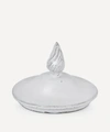 Astier De Villatte Flame Ceramic Candle Topper In White