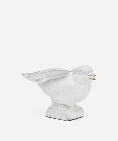Astier De Villatte Ceramic Bird Ornament In White