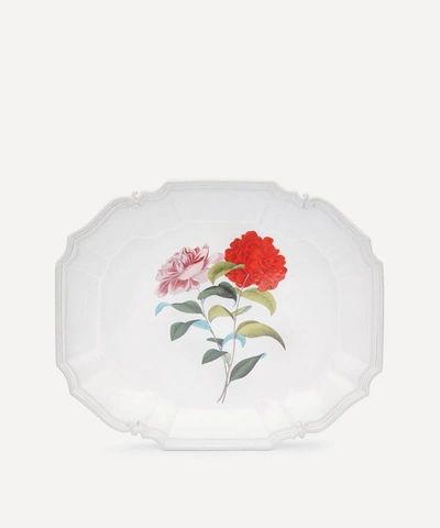 Astier De Villatte Stuttgart Flower Platter In White