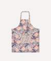 Liberty London June And Poppy And Daisy Linen Apron In Blue