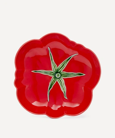 Bordallo Pinheiro Tomato Pasta Plate In Red