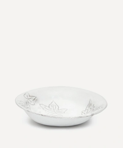 Astier De Villatte Setsuko Ivy Leaf Saucer In White