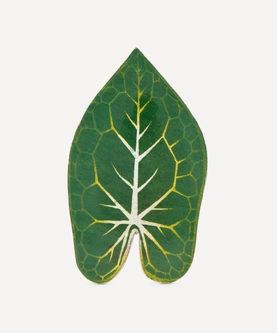 Astier De Villatte Leaf Platter In Green