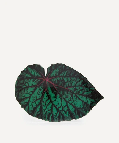 Astier De Villatte Leaf Platter In Green