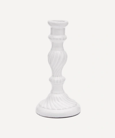 Astier De Villatte Peggy Small Candlestick Holder In White