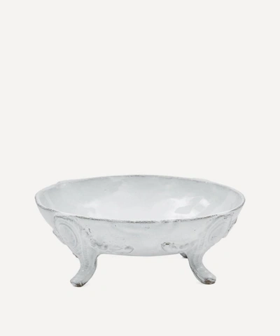Astier De Villatte Cleopatra Dish With Four Feet In White