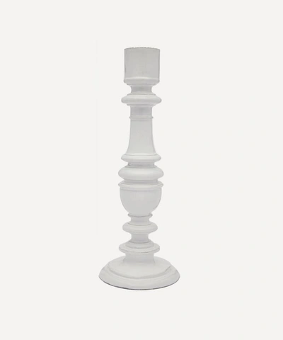 Astier De Villatte Baluster Candlestick Holder In White