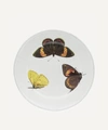Astier De Villatte Three Butterflies Plate In White