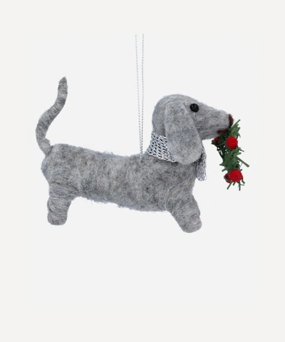 Unspecified Great Dachshund Decoration In Grey