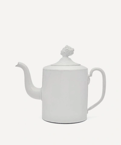 Astier De Villatte Benoit Head Teapot In White