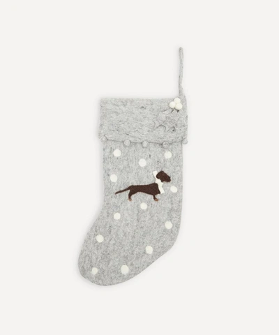 Unspecified Dachshund Stocking In Grey