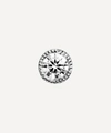 Maria Tash 18ct 2.5mm Scalloped Set Diamond Single Threaded Stud Earring In White Gold
